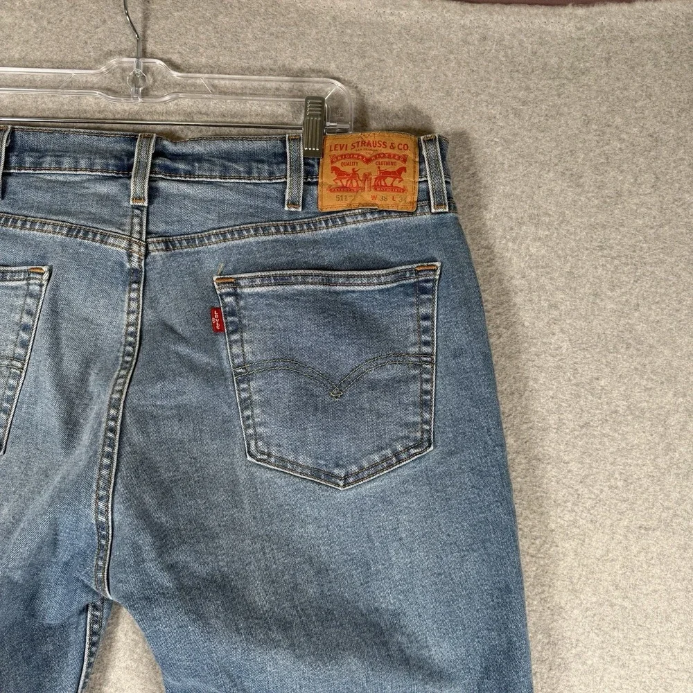 Levis 511 jeans mens‎ 38 x 33 medium wash denim pants zip fly